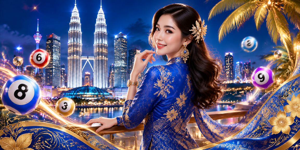 Wanita Malaysia berpakaian baju kurung menyertai permainan loteri dalam talian di Kuala Lumpur